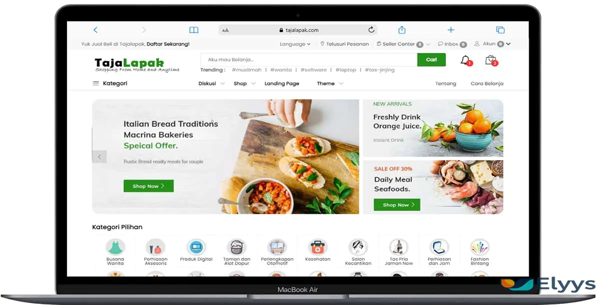 TAJALAPAK Marketplace PRO – Multi Seller Multi Buyer + Reseller System
