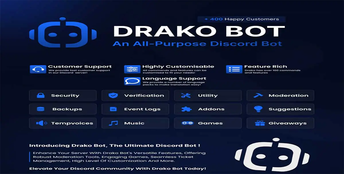 Drako Advanced Premium Discord Bot