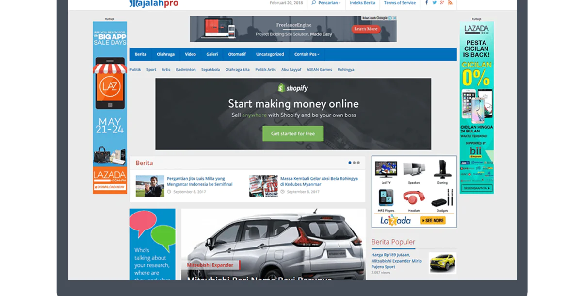 Majalahpro WordPress Theme Portal Berita